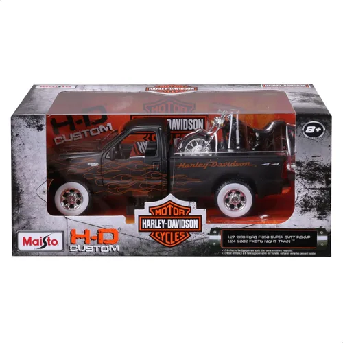 Miniatura 8 de Maisto – 32181bk – Vehículo Miniatura – Modelo Harley Davidson 1936 – Escala 1: 24 Escala – Ford F 350 Super Duty