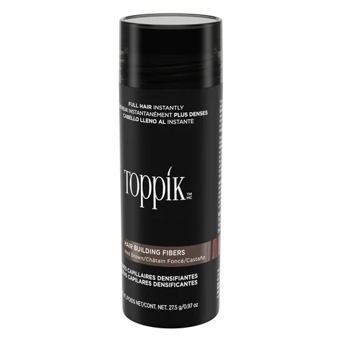 Miniatura 5 de Toppik - Fibras de construcción para el cabello, color marrón medio, 27.5 g, relleno de cabello fino o delgado, cabello instantáneamente más grueso