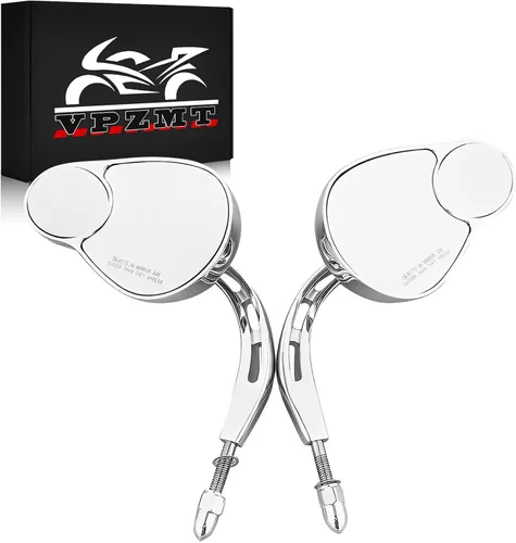 Miniatura 7 de Espejos retrovisores negros de lágrima de 0.315 pulgadas para Harley Davidson Sportster XL883 1200 1982-2025, Road King Road Glide Street Glide Tri