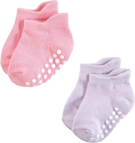 Miniatura 6 de Hudson Baby Calcetines antideslizantes unisex para bebé, Rosado Multi Girl