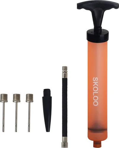 Miniatura 11 de SKOLOO Kit de inflador de bomba de aire portátil de 10 pulgadas con aguja, boquilla, manguera de extensión para fútbol, baloncesto, fútbol