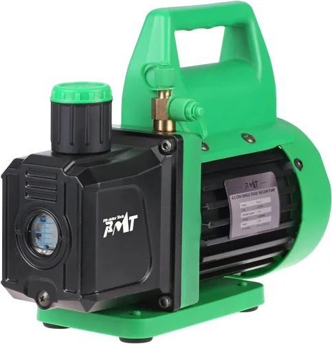 Bomba de vacío PB Motor Tech 4.5CFM 1/3HP - Bomba de aire de paleta rotativa de 110V para aire acondicionado, recarga de refrigerante,