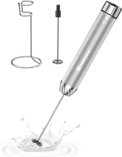 Miniatura 8 de Maestri House Espumador de leche recargable con control de velocidad sin escalones, LunaFro Max espumador eléctrico de mano impermeable, mezclador