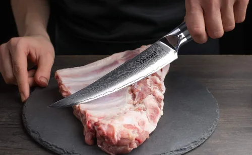 Miniatura 2 de Oxford CHEF Cuchillo de deshuesado (filetear) de 6.5 pulgadas, mejor Damasco, japonés, VG10 Super Steel de 67 capas de acero inoxidable de alto
