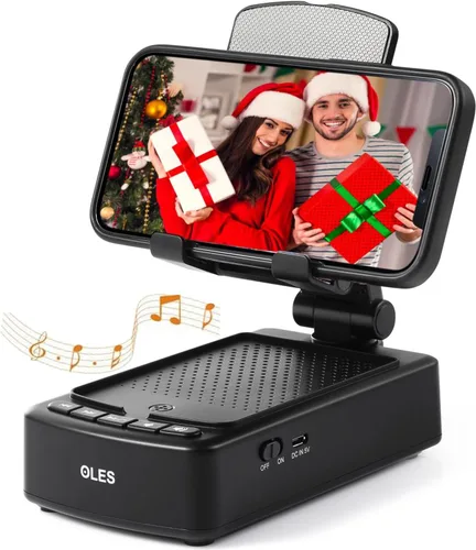 Regalos para hombres, soporte para teléfono móvil OLES con Bluetooth para él, papá, mujeres que no quieren nada, soporte ajustable para tablet con