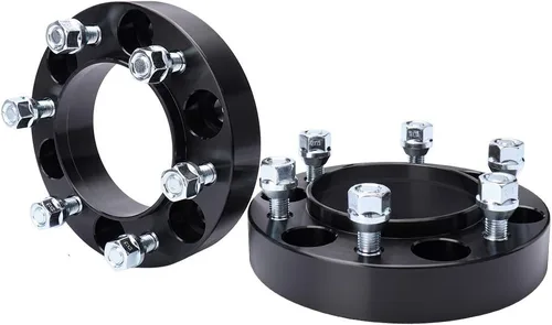 BRTEC Espaciadores de rueda de 1.25 pulgadas, 2 adaptadores espaciadores centrados de 6 x 5.5/0.236 x 5.500 in (orificio del cubo de 4.173 in,