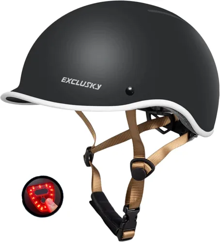 Exclusky Casco de bicicleta para adultos, casco de ciclismo ajustable para hombres y mujeres, casco de bicicleta para viajes, ciclismo de carretera,