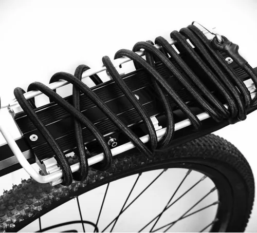 Miniatura 7 de Cuerdas elásticas con ganchos, cuerda elástica ligera (12 pulgadas x 8 unidades, negro)