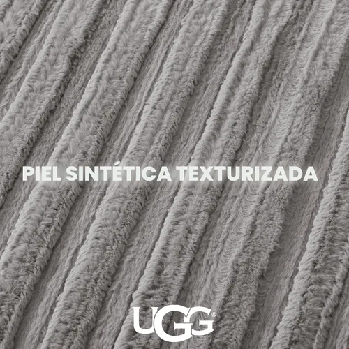 Miniatura 4 de UGG Juego de edredón Full/Queen con 2 fundas de almohada, ropa de cama de pelo sintético suave, cálido, edredón alternativo de plumón lavable