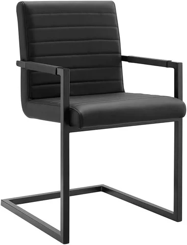 Miniatura 7 de Modway Savoy - Silla de comedor de cuero vegano en color gris - Juego de 2