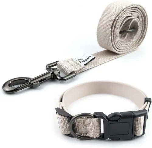 Miniatura 14 de Collar de perro azul para perros pequeños, transpirable, antiolor y suave, cómodo para cachorros de piel sensible, 90% rayón de bambú, hebilla Azul