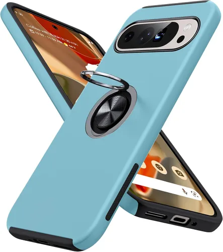 Miniatura 29 de JAME Funda para Google Pixel 7 Pro, Funda de Ajuste Delgado para Pixel 7 Pro con Soporte de Anillo Kickstand