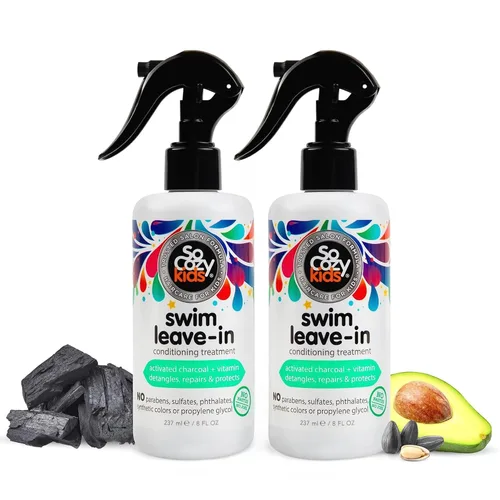 Miniatura 9 de SoCozy - Espray acondicionador sin enjuague y tratamiento para cabello de niños (8 onzas líquidas) que protege y repara daños causados por