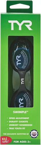 Miniatura 3 de TYR Gafas de natación Swimple para niños Negro/Azul