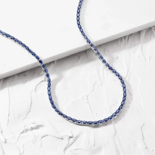 Miniatura 3 de Ross-Simons 40.00 ct. t.w. Gemstone Tennis Necklace in Sterling Silver