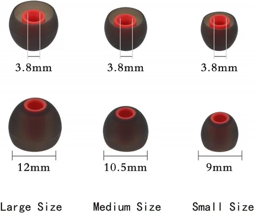 Miniatura 3 de Auriculares de silicona de repuesto para auriculares Senso, Otium, Hussar Bluetooth, 6 pares, S/M/L