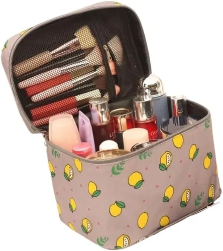 Miniatura 4 de Bolsa De Maquillaje Portátil Impermeable Para Mujer, Organizador De Artículos De Tocador De Alta Capacidad, Estuches De Cosméticos De
