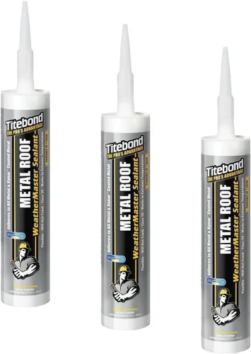 Miniatura 10 de Titebond WeatherMaster - Sellador de techo de metal, cobre – Calafateo de polímero premium para aluminio, cobre, acero galvanizado y metales