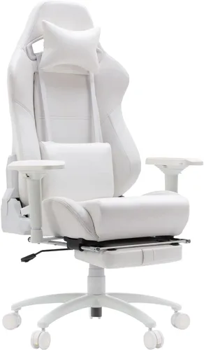 Silla de juegos, sillas de oficina para el hogar, silla de oficina ergonómica con reposapiés y soporte lumbar, sillas de juegos para adultos, silla