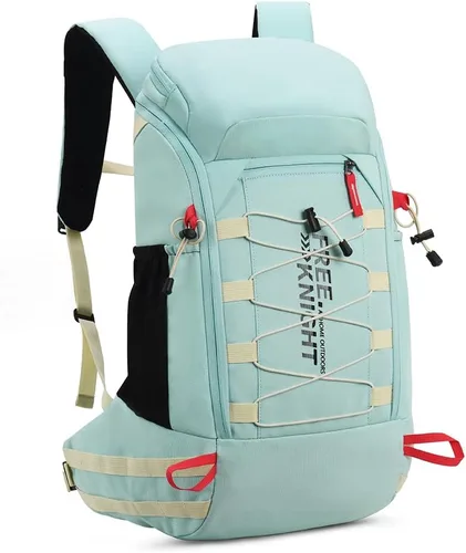 Miniatura 12 de Bseash Mochila impermeable de 40 L para senderismo y campamento con cubierta para lluvia, mochila de viaje para deportes al aire libre para esquí