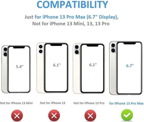 Miniatura 2 de ONETOP Funda tipo cartera para iPhone 13 Pro Max con soporte para tarjetas, anillo de rotación de 360°, función atril, bloqueo RFID, piel sintética