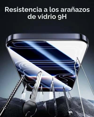 Miniatura 8 de ESR Paquete de 3 protectores de pantalla de vidrio 9H+ para iPhone 17 Pro Max, [grado militar inastillable], con tecnología antirreflectante AR