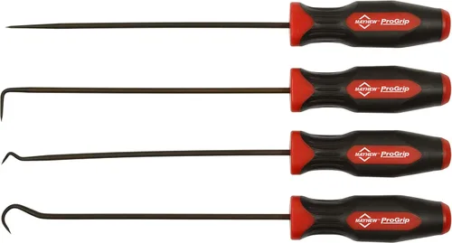 Mayhew Tools 13091 ProGrip - Juego de púas largas en miniatura, acabado de óxido negro, juego de 4 piezas