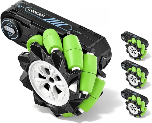 Miniatura 13 de Juego de 4 ruedas de repuesto para auto de acrobacias a control remoto, compatible con neumáticos de repuesto duraderos para niños, reparación