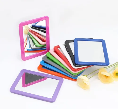 Miniatura 8 de Espejo magnético para casillero de niños o niñas, azul de 5 x 7 pulgadas, espejo magnético de vidrio real para casillero escolar, oficina, hogar