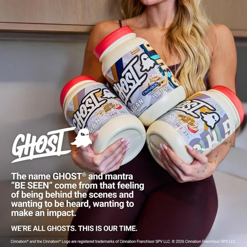 Miniatura 6 de GHOST Proteína vegana V2 en polvo, leche de cereales de chocolate, tubo de 2.7 libras, 0.92 oz de proteína, mezcla de guisantes a base de plantas