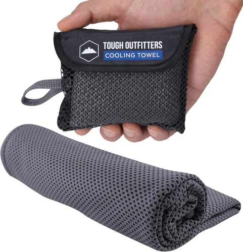 Miniatura 19 de Tough Outdoors Toallas de enfriamiento para cuello y cara, toalla de enfriamiento para el cuello para clima caliente, yoga, deportes, golf, sudor