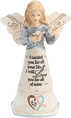 Pabellón - Figura de ángel floral para decoración del hogar, abuela, nana, mimi, abuelita, gigi, regalo de nieta, nieto, nieto, hija, amiga, tía,