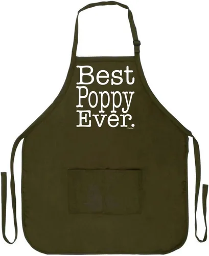 Miniatura 11 de Best Grandpa Papa Gramps Pop-Pop o Poppy Ever - Delantal ajustable con pechera de dos bolsillos