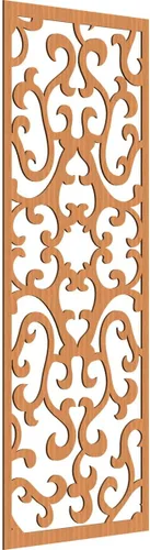 Miniatura 7 de Smithfield Paneles de pared decorativos de madera con calado, 13 3/8 pulgadas de ancho x 34 3/8 pulgadas de alto x 3/8 de alto, roble rojo rojo