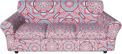 Miniatura 23 de Fundas elásticas para silla, fundas elásticas para sillón de 2 piezas, fundas de sofá lavables con diseño floral para sillón, protector de muebles