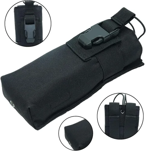 Miniatura 3 de AR-152 Soporte táctico para radio – compatible con Molle, funda de nailon para GPS, teléfono, UV-5R, radio bidireccional de 3800 mAh, walkie talkies