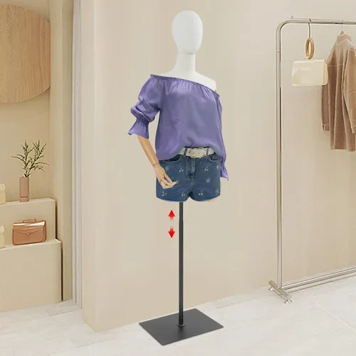 Miniatura 2 de Forma de vestido de torso de maniquí femenino, vestido de costura con brazos desmontables modelo M-annequin, exhibición de maniquí con base