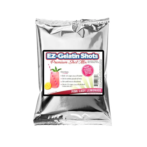 Mezcla de gelatina Pink Lady Limonada 6.78 oz - Mezcla de gelatina Premium Sin Gluten para deliciosos tiros de gelatina - Mezcla de polvo de