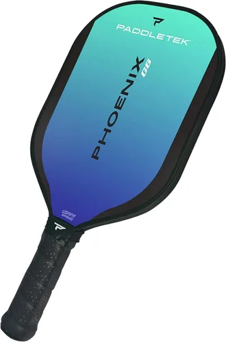 Miniatura 11 de Paddletek Phoenix G6 - Paleta de pickleball profesional con núcleo de panal, superficie de policarbonato, núcleo de policarbonato de grafito y Rojo