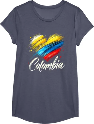 Miniatura 14 de Camiseta de orgullo colombiano con corazón de la bandera de Colombia
