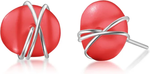 Miniatura 17 de Aretes de Cristal de Mar S990 Plata Esterlina Hipoalergénicos Hechos a Mano con Poste Aretes de Cristal de Playa Joyería Artesanal de Declaración
