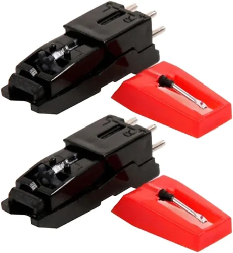 Miniatura 5 de ERINGOGO Aguja de repuesto para tocadiscos, 45 unidades, adaptador de disco, accesorios para tocadiscos de tinta, tocadiscos, aguja, tocadiscos