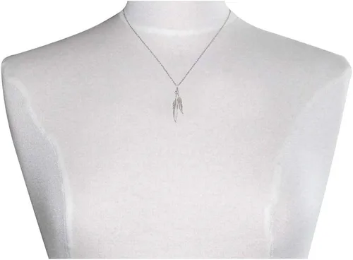 Miniatura 2 de Les Poulettes Jewels - Collar de plata de ley con dos plumas