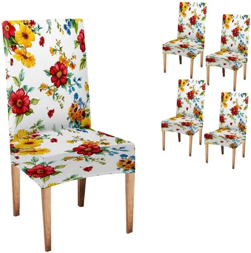 Miniatura 30 de CAPSCEOLL Fundas para Sillas De Comedor 4, Funda elástica para silla de comedor, lavable de elastano, fundas para sillas Parsons de cocina, Fundas