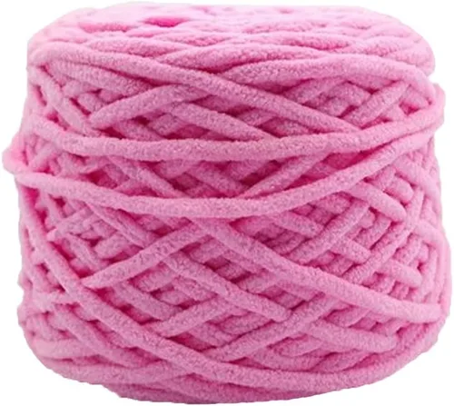 Miniatura 13 de Hilo de felpilla grueso y esponjoso, color negro, grueso, lavable, suave y cálido, hilo de punto a mano, hilo accesorio, 5.64 oz