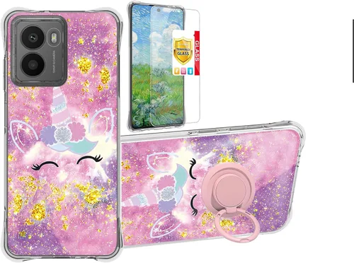 Miniatura 95 de jioeuinly JSF-DJS - Funda compatible con Nothing Phone 2a con protector de pantalla de vidrio templado, policarbonato duro + silicona suave, soporte
