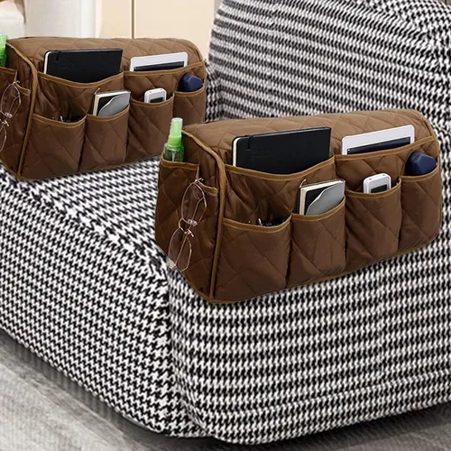 Miniatura 10 de MEHIDFY Organizador de Reposabrazos para Sillón, Organizador de Reposabrazos de Sofá Impermeable, Organizador para Sillón Reclinable Antideslizante