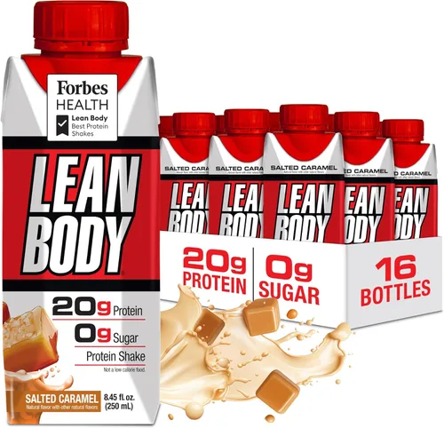 Miniatura 13 de Lean Body Batido de proteínas listo para beber, 40g de proteína, mezcla de suero, 0 azúcar, sin gluten, 22 vitaminas y minerales