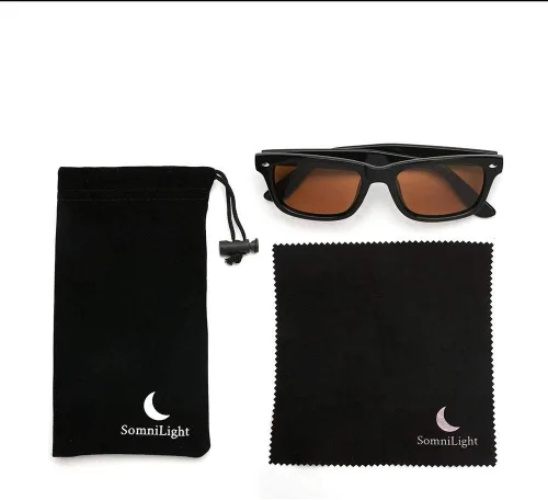 Miniatura 3 de SomniLight FL-41 - Lentes de sensibilidad a la luz para exteriores para migrañas, sensibilidad a la luz fluorescente y luz azul (estilo Wayfarer)
