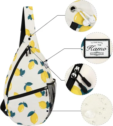 Miniatura 5 de KAMO Mochila Sling Sling Bag Crossbody Daypack Casual Mochila Pecho Bolsa para Mujeres Hombres